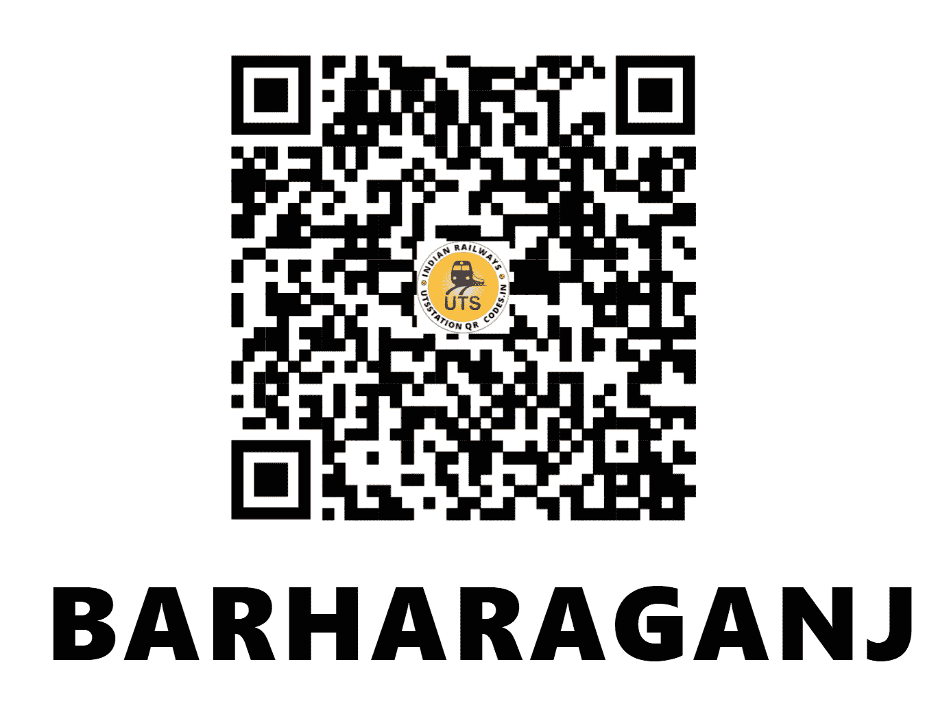 UTS QR Code for BARHARAGANJ - BAGJ - NE (UTTAR PRADESH)